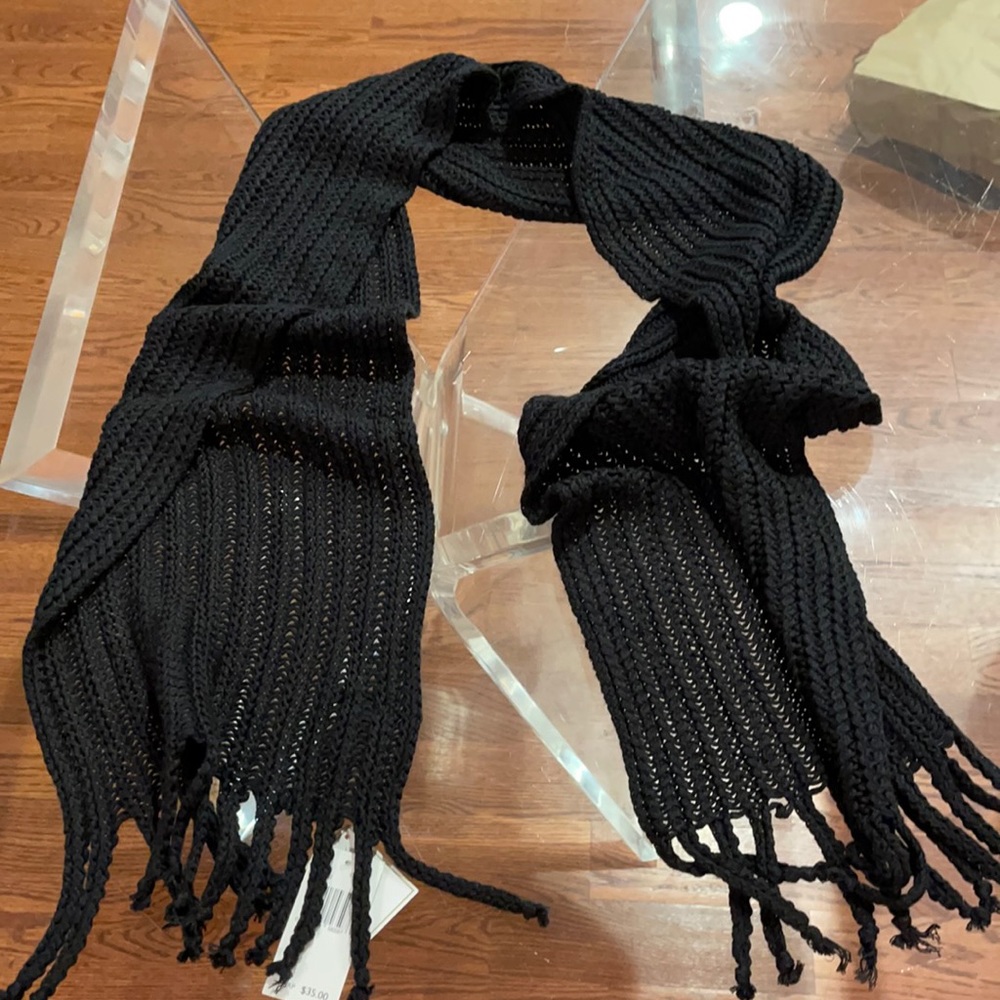 Echo Design Black Scarf NWT